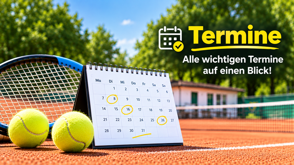 Alle wichtigen Termine der Eickener Tennisabteilung aus Melle-Eicken